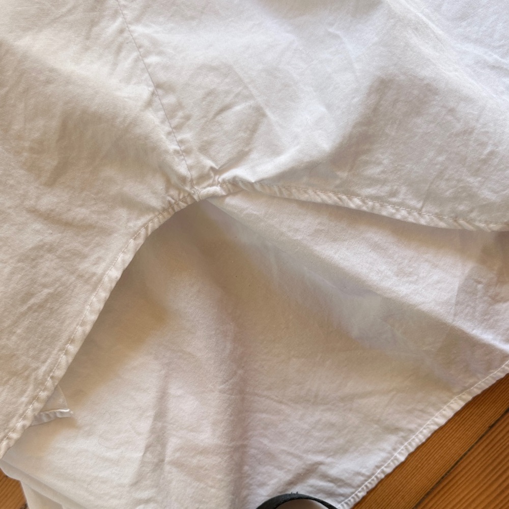 Papery Crisp Cotton Classic White Poet’s Shirt - Picture 9 of 9